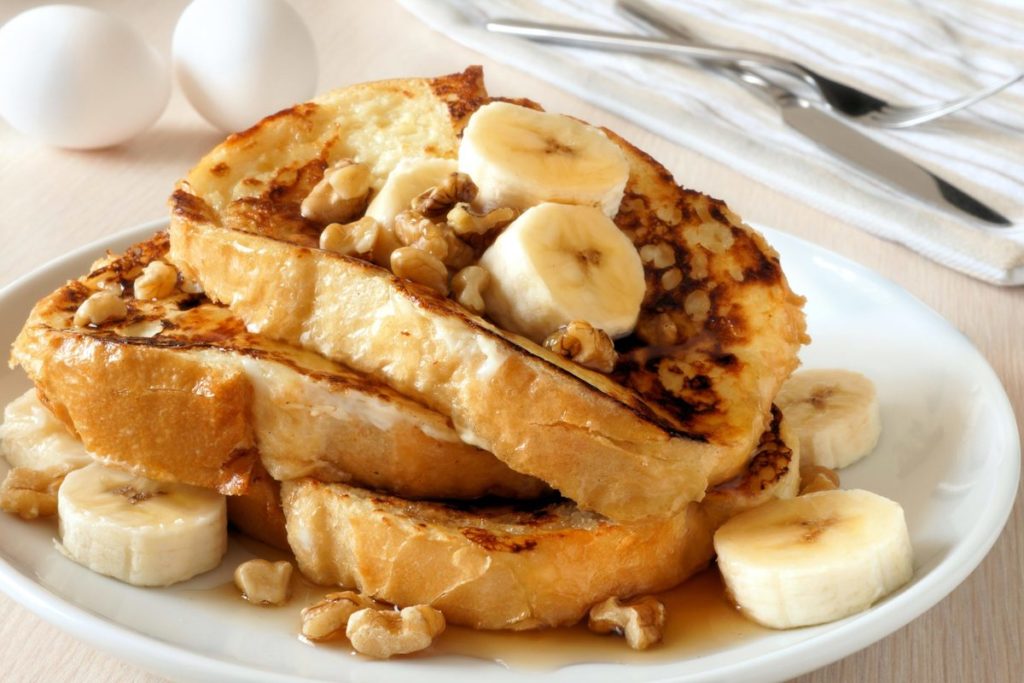 tostadas francesas con platano